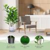 imageGoplus Fake Fiddle Leaf Fig Tree 2Pack 33 FT Tall Artificial Tree Greenery Plants in Pots W40 Leaves Decorative Faux Trees for Indoor Home Office51