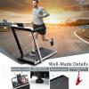 imageGoplus 2 in 1 Under Desk Treadmill 25HP Superfit Folding Treadmills for Home Office wSmart APP Remote Control LED Display Bluetooth Speaker Foldable Walking Jogging MachineSilver