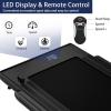 imageGoplus 2 in 1 Under Desk Treadmill 25HP Superfit Folding Treadmills for Home Office wSmart APP Remote Control LED Display Bluetooth Speaker Foldable Walking Jogging MachineBlack