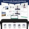 imageGoplus 2 in 1 Under Desk Treadmill 25HP Superfit Folding Treadmills for Home Office wSmart APP Remote Control LED Display Bluetooth Speaker Foldable Walking Jogging MachineBlack