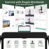 imageGoplus 2 in 1 Under Desk Treadmill 25HP Superfit Folding Treadmills for Home Office wSmart APP Remote Control LED Display Bluetooth Speaker Foldable Walking Jogging Machine Green
