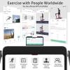 imageGoplus 2 in 1 Under Desk Treadmill 25HP Superfit Folding Treadmills for Home Office wSmart APP Remote Control LED Display Bluetooth Speaker Foldable Walking Jogging MachineWhite