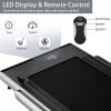 imageGoplus 2 in 1 Under Desk Treadmill 25HP Superfit Folding Treadmills for Home Office wSmart APP Remote Control LED Display Bluetooth Speaker Foldable Walking Jogging MachineSilver