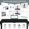 imageGoplus 2 in 1 Under Desk Treadmill 25HP Superfit Folding Treadmills for Home Office wSmart APP Remote Control LED Display Bluetooth Speaker Foldable Walking Jogging MachineSilver