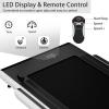 imageGoplus 2 in 1 Under Desk Treadmill 25HP Superfit Folding Treadmills for Home Office wSmart APP Remote Control LED Display Bluetooth Speaker Foldable Walking Jogging MachineWhite