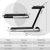 imageGoplus 2 in 1 Under Desk Treadmill 25HP Superfit Folding Treadmills for Home Office wSmart APP Remote Control LED Display Bluetooth Speaker Foldable Walking Jogging MachineWhite