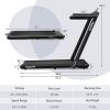 imageGoplus 2 in 1 Under Desk Treadmill 25HP Superfit Folding Treadmills for Home Office wSmart APP Remote Control LED Display Bluetooth Speaker Foldable Walking Jogging MachineBlack