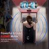 imageGoplus 2 in 1 Under Desk Treadmill 25HP Superfit Folding Treadmills for Home Office wSmart APP Remote Control LED Display Bluetooth Speaker Foldable Walking Jogging Machine Red