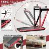 imageGoplus 2 in 1 Under Desk Treadmill 25HP Superfit Folding Treadmills for Home Office wSmart APP Remote Control LED Display Bluetooth Speaker Foldable Walking Jogging Machine Red