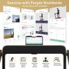 imageGoplus 2 in 1 Under Desk Treadmill 25HP Superfit Folding Treadmills for Home Office wSmart APP Remote Control LED Display Bluetooth Speaker Foldable Walking Jogging Machine Yellow