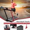 imageGoplus 2 in 1 Under Desk Treadmill 25HP Superfit Folding Treadmills for Home Office wSmart APP Remote Control LED Display Bluetooth Speaker Foldable Walking Jogging Machine Red