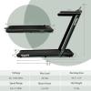 imageGoplus 2 in 1 Under Desk Treadmill 25HP Superfit Folding Treadmills for Home Office wSmart APP Remote Control LED Display Bluetooth Speaker Foldable Walking Jogging Machine Green
