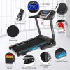 imageGoplus 225HP Electric Folding Treadmill with Incline Walking Running Jogging Fitness Machine with Blue Backlit LCD Display for Home ampamp Gym Cardio Fitness