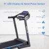 imageGoplus 225HP Folding Treadmill with Incline Electric Treadmill Walking Running Jogging Fitness Machine with Blue Backlit LCD Display for Home ampamp Gym Cardio Fitness
