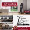 imageGoplus 375HP Folding Treadmill Freestanding Superfit Treadmill with APP 12 Preset Programs LCD Display Pulse Monitor Bluetooth Commercial Heavy Duty Running Machine for Home No Assembly