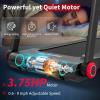 imageGoplus 375HP Folding Treadmill Freestanding Superfit Treadmill with APP 12 Preset Programs LCD Display Pulse Monitor Bluetooth Commercial Heavy Duty Running Machine for Home No Assembly