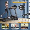 imageGoplus 375HP Folding Treadmill with Incline Electric Superfit Treadmill wApp Control 12 Preset ampamp 3 Custom Programs Blue Tooth Speaker Heart Rate Monitor Running Jogging Machine for Home Gym