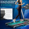 imageGoplus 475HP Folding Treadmill for Home Gym Commercial Heavy Duty Superfit Treadmill with 15 Auto Incline 20 Preset Programs Bluetooth Speakers LED Display Smart APP Running Walking Machine
