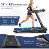 imageGoplus 475HP Folding Treadmill with 15 Auto Incline Electric Superfit Treadmill wVoice and APP Control 20 Preset Programs LED Touch Screen Walking Jogging Running Machine for Home Office