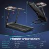 imageGoplus 475HP Folding Treadmill with 15 Auto Incline Electric Superfit Treadmill wVoice and APP Control 20 Preset Programs LED Touch Screen Walking Jogging Running Machine for Home Office