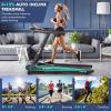 imageGoplus 475HP Folding Treadmill with 15 Auto Incline Electric Superfit Treadmill wVoice and APP Control 20 Preset Programs LED Touch Screen Walking Jogging Running Machine for Home Office