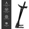 imageGoplus Electric Folding Treadmill Adjustable Incline and Low Noise Design with LCD Display and Heart Rate Sensor Compact Running Machine for Home Office Apartment Black