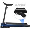 imageGoplus Electric Folding Treadmill Adjustable Incline and Low Noise Design with LCD Display and Heart Rate Sensor Compact Running Machine for Home Office Apartment Black