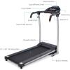 imageGoplus Folding Treadmill Electric Running Machine with LED Display and Mobile Phone Holder Portable Compact Superfit Treadmill for Home OfficeBlack