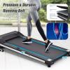 imageGoplus Folding Treadmill Electric Running Machine with LED Display and Mobile Phone Holder Portable Compact Superfit Treadmill for Home OfficeBlack