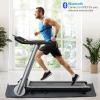 imageGoplus Heavy Duty Folding Treadmill for Gym Italy Designer Electric Superfit Treadmill with Fatigue Button Heart Rate Belt LED Display Blue Tooth Speaker Portable Walking Running Machine for Home ApartmentFolding