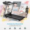 imageGoplus Heavy Duty Folding Treadmill for Gym Italy Designer Electric Superfit Treadmill with Fatigue Button Heart Rate Belt LED Display Blue Tooth Speaker Portable Walking Running Machine for Home ApartmentFolding