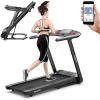 imageGoplus 475HP Folding Treadmill with 15 Auto Incline Electric Superfit Treadmill wVoice and APP Control 20 Preset Programs LED Touch Screen Walking Jogging Running Machine for Home Office
