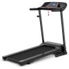 imageGoplus Electric Folding Treadmill Adjustable Incline and Low Noise Design with LCD Display and Heart Rate Sensor Compact Running Machine for Home Office Apartment Black