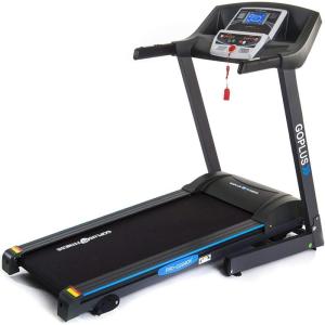 imageGoplus 225HP Electric Folding Treadmill with Incline Walking Running Jogging Fitness Machine with Blue Backlit LCD Display for Home ampamp Gym Cardio Fitness