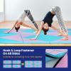 imageGoplus Folding Gymnastics Mat 10 x 4 x 2 Thick Tumbling Mats with PU Leather Hook ampamp Loop Fasteners Portable Handles 4Panel Exercise Mat for Home Gym Workouts YogaBaby BluePink