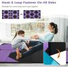 imageGoplus Folding Gymnastics Mat 10 x 4 x 2 Thick Tumbling Mats with PU Leather Hook ampamp Loop Fasteners Portable Handles 4Panel Exercise Mat for Home Gym Workouts YogaPurpleBlack