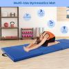 imageGoplus Folding Gymnastics Mat 10 x 4 x 2 Thick Tumbling Mats with PU Leather Hook ampamp Loop Fasteners Portable Handles 4Panel Exercise Mat for Home Gym Workouts YogaNavy
