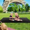 imageGoplus Folding Gymnastics Mat 10 x 4 x 2 Thick Tumbling Mats with PU Leather Hook ampamp Loop Fasteners Portable Handles 4Panel Exercise Mat for Home Gym Workouts YogaBlack