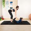 imageGoplus Folding Gymnastics Mat 10 x 4 x 2 Thick Tumbling Mats with PU Leather Hook ampamp Loop Fasteners Portable Handles 4Panel Exercise Mat for Home Gym Workouts YogaBlack