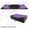 imageGoplus Folding Gymnastics Mat 10 x 4 x 2 Thick Tumbling Mats with PU Leather Hook ampamp Loop Fasteners Portable Handles 4Panel Exercise Mat for Home Gym Workouts YogaPurpleBlack