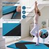 imageGoplus Folding Gymnastics Mat 10 x 4 x 2 Thick Tumbling Mats with PU Leather Hook ampamp Loop Fasteners Portable Handles 4Panel Exercise Mat for Home Gym Workouts YogaBlueBlack