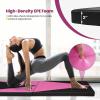 imageGoplus Folding Gymnastics Mat 10 x 4 x 2 Thick Tumbling Mats with PU Leather Hook ampamp Loop Fasteners Portable Handles 4Panel Exercise Mat for Home Gym Workouts YogaRoseBlack