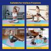 imageGoplus Folding Gymnastics Mat 10 x 4 x 2 Thick Tumbling Mats with PU Leather Hook ampamp Loop Fasteners Portable Handles 4Panel Exercise Mat for Home Gym Workouts YogaBaby BluePink