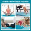 imageGoplus Folding Gymnastics Mat 10 x 4 x 2 Thick Tumbling Mats with PU Leather Hook ampamp Loop Fasteners Portable Handles 4Panel Exercise Mat for Home Gym Workouts YogaBaby BlueBlue