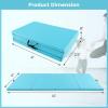 imageGoplus Folding Gymnastics Mat 10 x 4 x 2 Thick Tumbling Mats with PU Leather Hook ampamp Loop Fasteners Portable Handles 4Panel Exercise Mat for Home Gym Workouts YogaBaby Blue