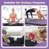 imageGoplus Folding Gymnastics Mat 10 x 4 x 2 Thick Tumbling Mats with PU Leather Hook ampamp Loop Fasteners Portable Handles 4Panel Exercise Mat for Home Gym Workouts YogaPurpleBlack