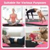 imageGoplus Folding Gymnastics Mat 10 x 4 x 2 Thick Tumbling Mats with PU Leather Hook ampamp Loop Fasteners Portable Handles 4Panel Exercise Mat for Home Gym Workouts YogaBlackRose
