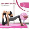 imageGoplus Folding Gymnastics Mat 10 x 4 x 2 Thick Tumbling Mats with PU Leather Hook ampamp Loop Fasteners Portable Handles 4Panel Exercise Mat for Home Gym Workouts YogaBaby PinkRose