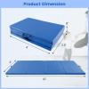 imageGoplus Folding Gymnastics Mat 10 x 4 x 2 Thick Tumbling Mats with PU Leather Hook ampamp Loop Fasteners Portable Handles 4Panel Exercise Mat for Home Gym Workouts YogaNavy