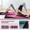 imageGoplus Folding Gymnastics Mat 10 x 4 x 2 Thick Tumbling Mats with PU Leather Hook ampamp Loop Fasteners Portable Handles 4Panel Exercise Mat for Home Gym Workouts YogaRoseBlack